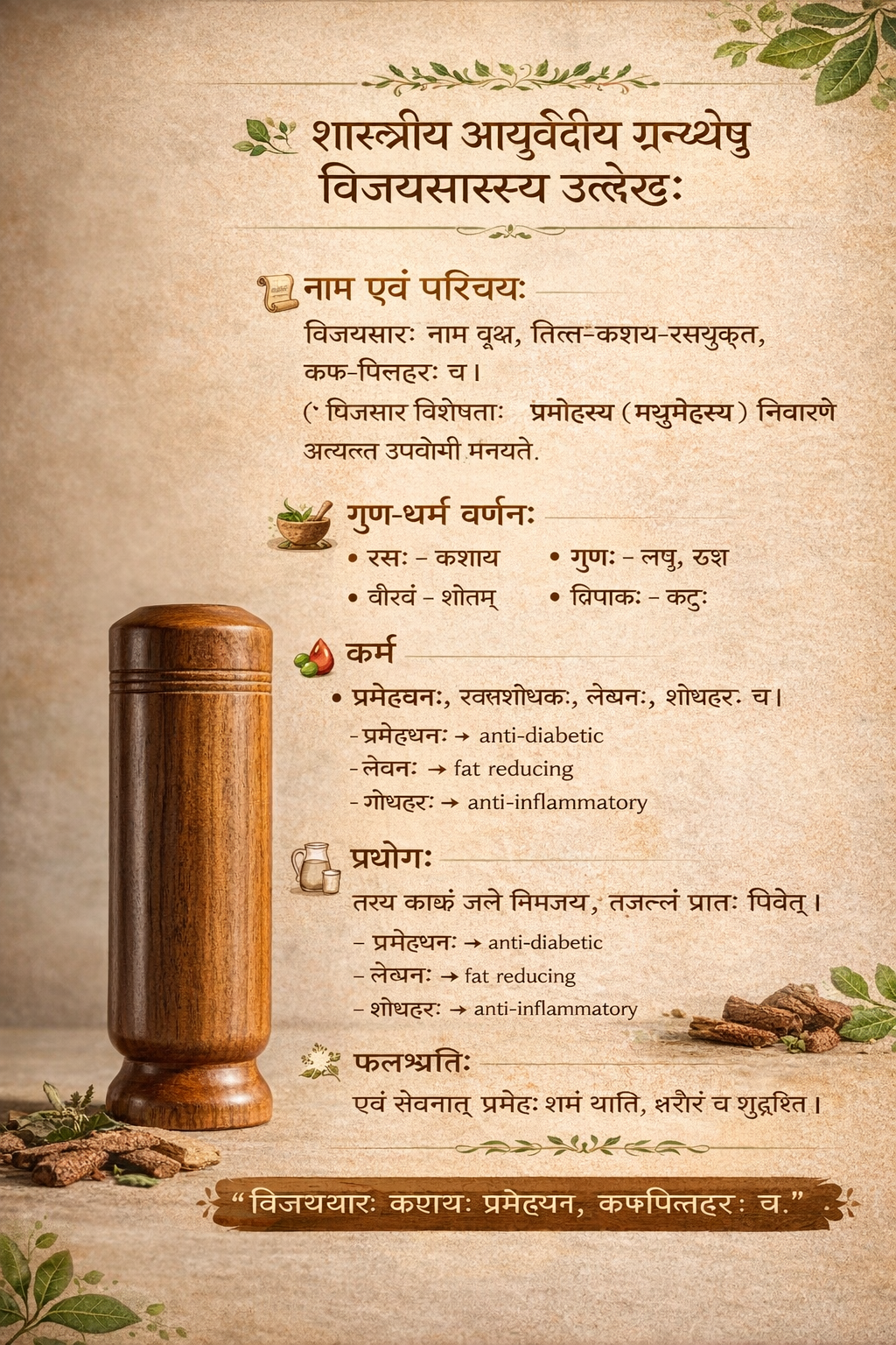 Sanskrit reference for Vijaysar