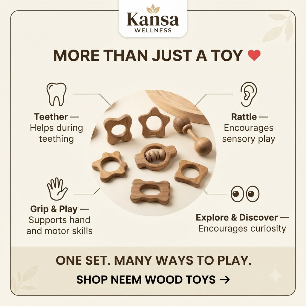 Neem Wood Baby Toys
